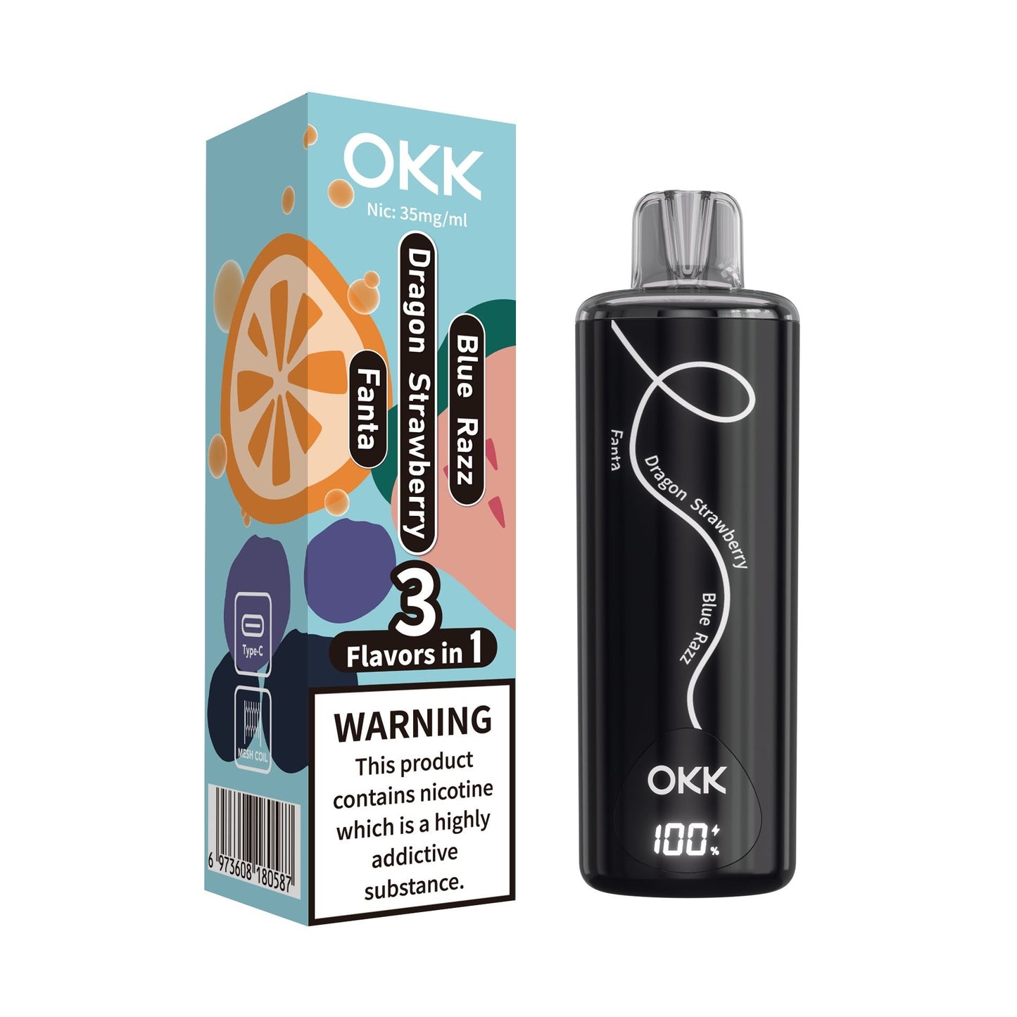 OKK TRIPO 20 000 PUFF DISPOSABLE 35MG